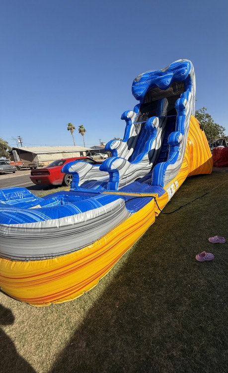 17ft Flammin Volcano Slide